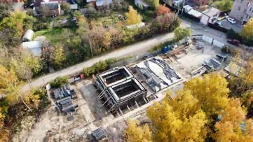 Строительство железобетонных резервуаров очистных сооружений. Вид 7