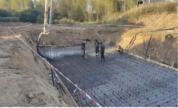 Монтаж полипропиленовых очистных сооружений в деревне Шолохово