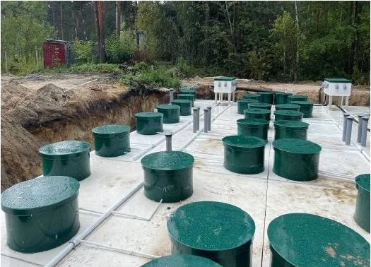 Площадка очистных сооружений после выполнения работ в Сосновом Бору
